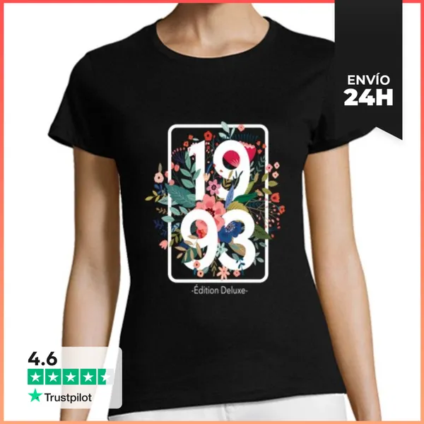 Camiseta Mujer Clásica Hermoso Regalo De Cumpleaños De 28 Años