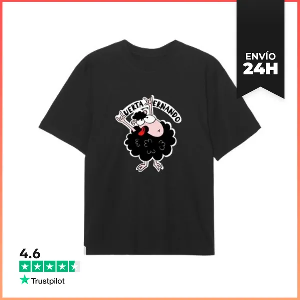 Camiseta Oversize Oveja Negra Huertahernando LaTostadora