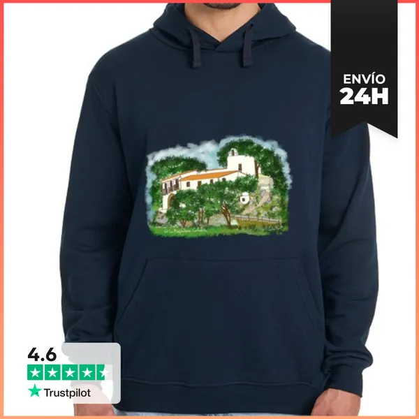 Sudadera Unisex Con Capucha Ermita Magdalena Diseño Nº 992177