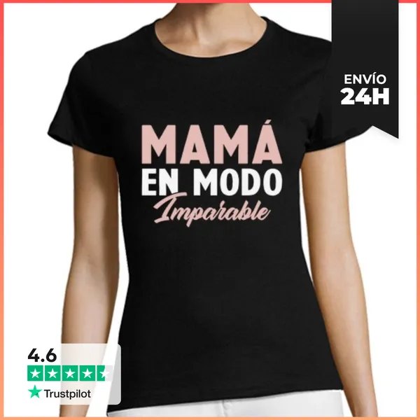 Camiseta Mujer Clásica Mamá En Modo Imparable LaTostadora