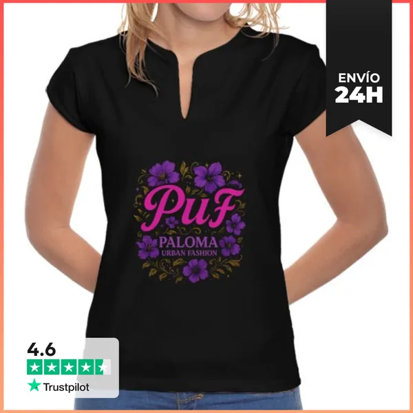 Camiseta Mujer Cuello Mao PUF WOMAN LaTostadora