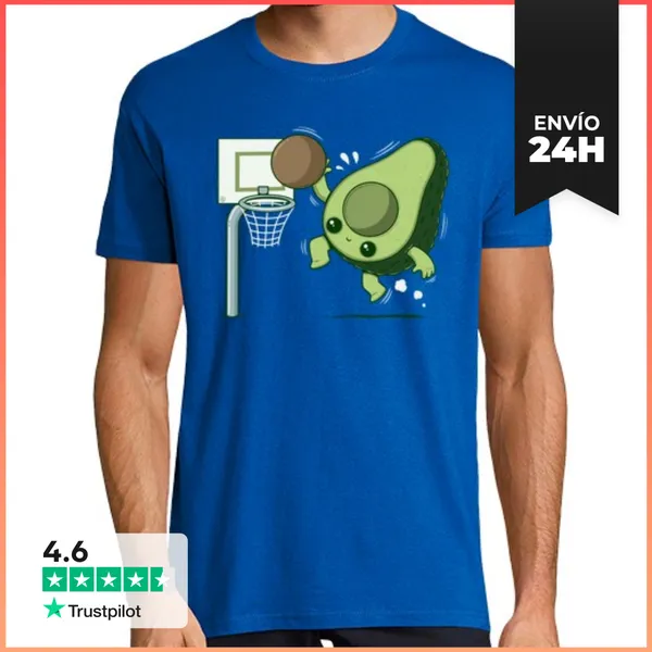 Camiseta Hombre Clásica Vegan Basketball LaTostadora