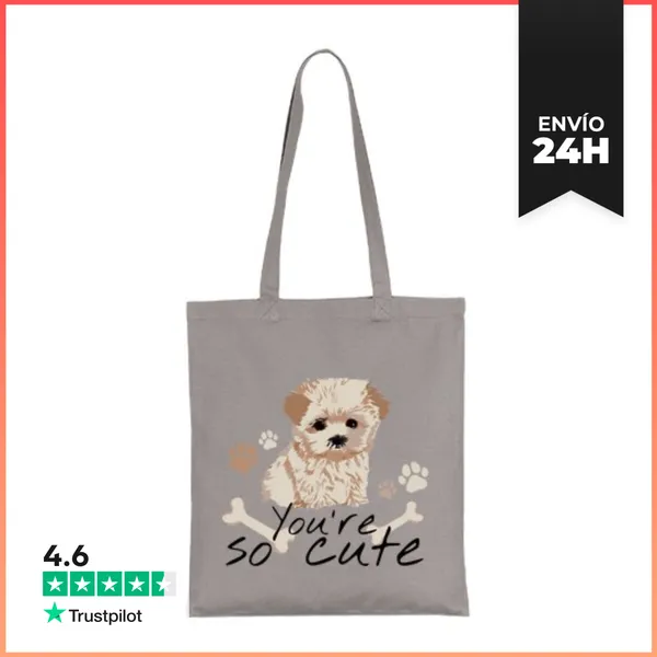 Bolsa De Tela Perrito Cute. N LaTostadora