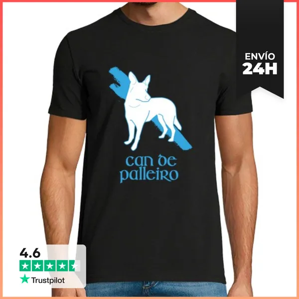 Camiseta Hombre Clásica Can De Palleiro BA BR Camiseta Hombre