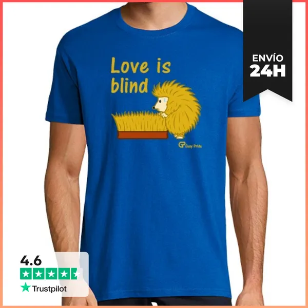 Camiseta Hombre Clásica Love Is Blind LaTostadora