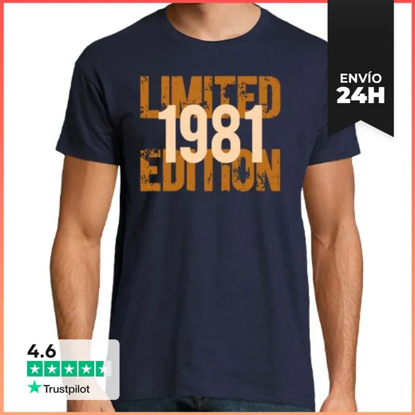 Camiseta Hombre Clásica Edición Limitada 1981 LaTostadora