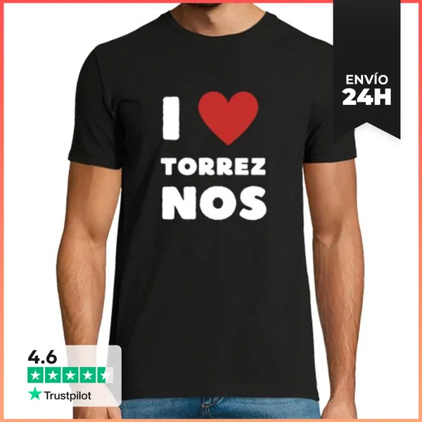 Camiseta Hombre Clásica I Love Torreznos LaTostadora