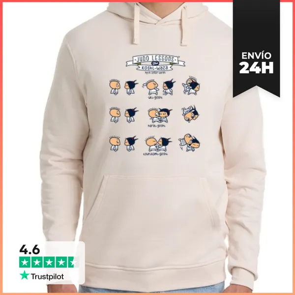 Sudadera Unisex Con Capucha Judo Lessons 2r LaTostadora