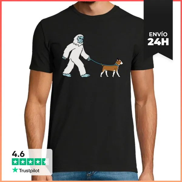 Camiseta Hombre Clásica American Staffordshire Terrier Monstruo