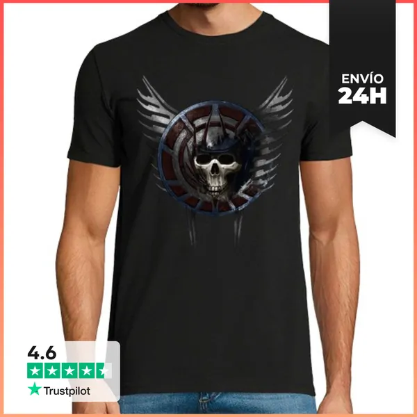 Camiseta Hombre Clásica Cresta De La Batalla LaTostadora