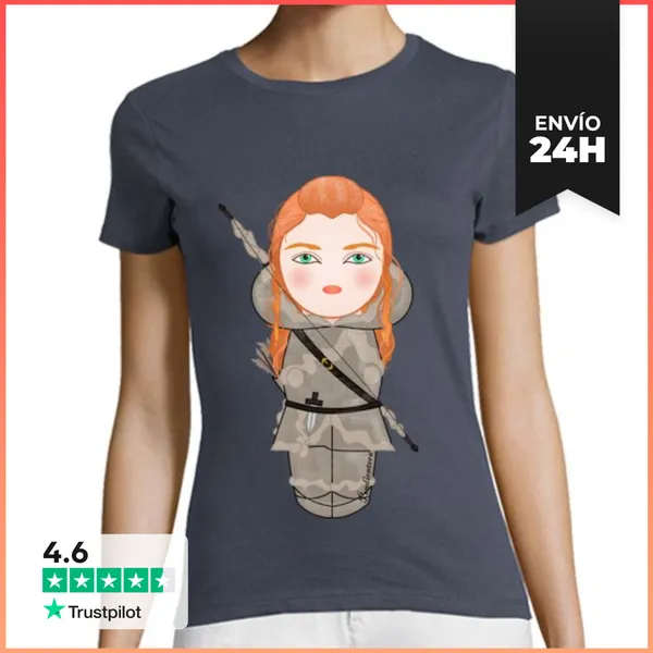 Camiseta Mujer Clásica Kokeshi Ygritte LaTostadora
