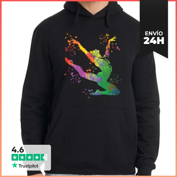 Sudadera Unisex Con Capucha Gimnasia Artística De Suelo
