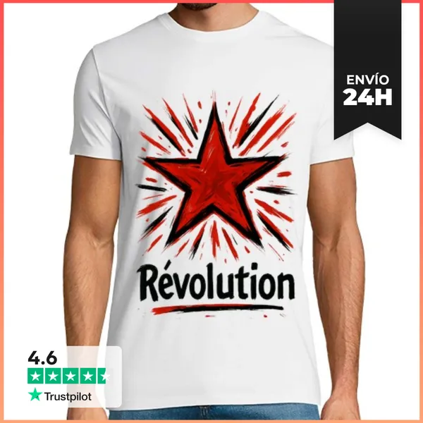 Camiseta Hombre Clásica Revolución LaTostadora