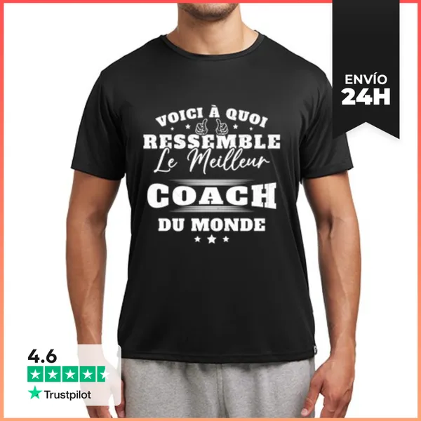Camiseta Deportiva Hombre Mejor Entrenador De Mano Rugby Regalo D