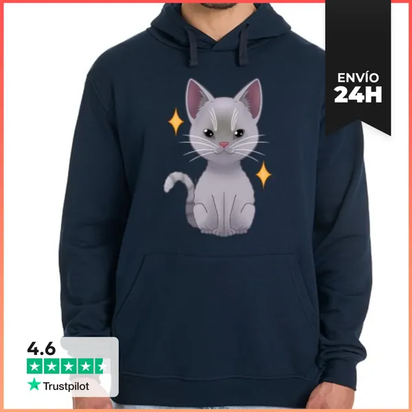 Sudadera Unisex Con Capucha Devon Rex LaTostadora