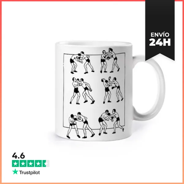 Taza Boxeo Diferentes Ejercicios Deporte Taza Café Té Croissants