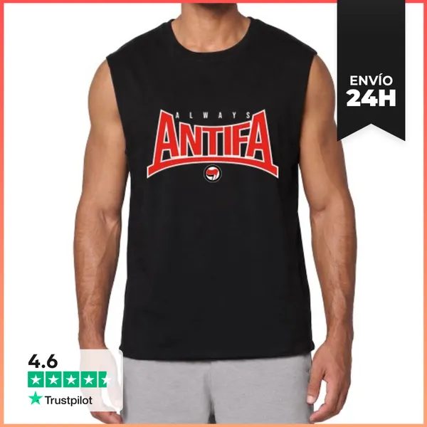 Camiseta Sin Mangas Always Antifa LaTostadora
