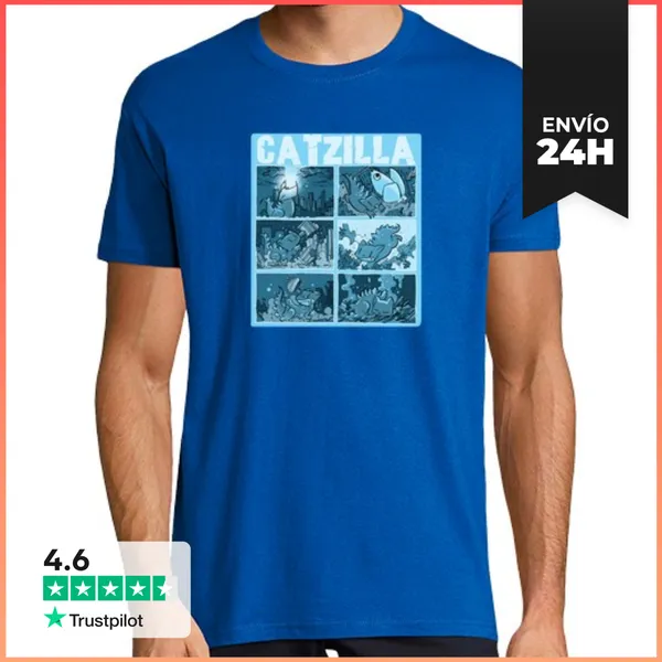 Camiseta Hombre Clásica Catzilla LaTostadora