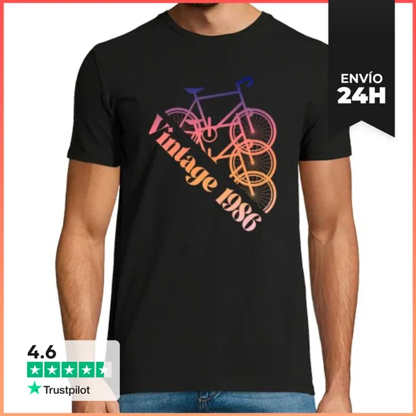 Camiseta Hombre Clásica 1986 Vintage LaTostadora