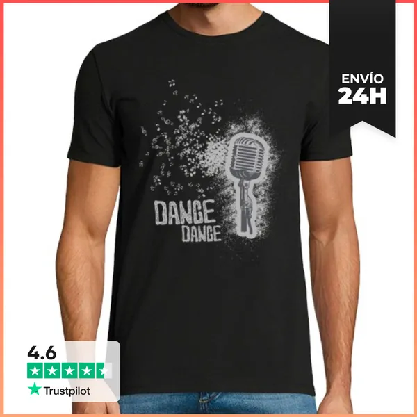 Camiseta Hombre Clásica MUSICA DE BAILE LaTostadora