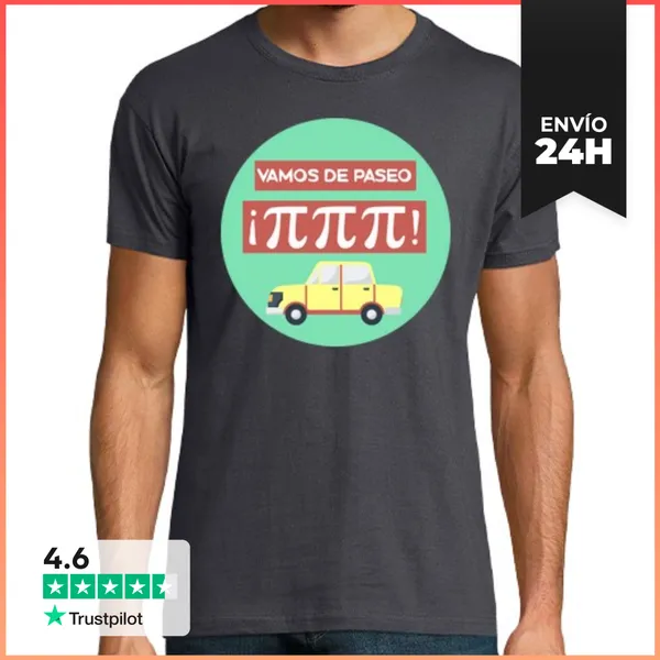 Camiseta Hombre Clásica Vamos De Paseo LaTostadora