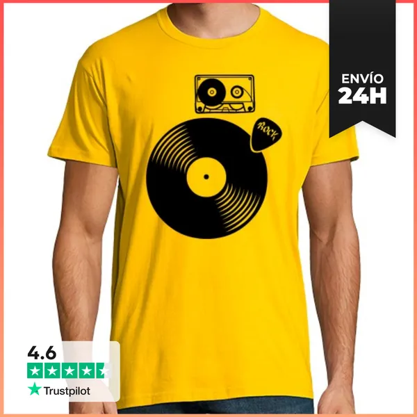Camiseta Hombre Clásica Rock LaTostadora