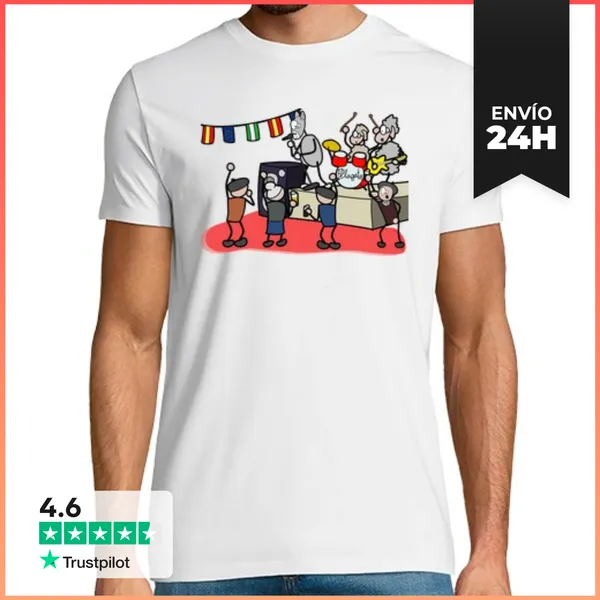 Camiseta Hombre Clásica Los Pelagatos Van De Verbenas LaTostadora