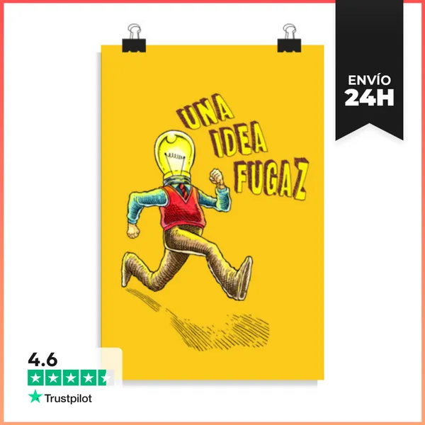 Póster Vertical UNA IDEA FUGAZ LaTostadora