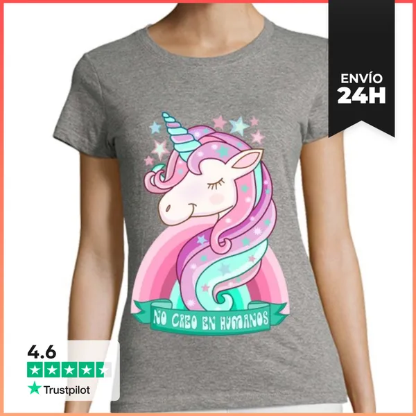 Camiseta Mujer Clásica Cooltee No Creo En Humanos. La Tostadora