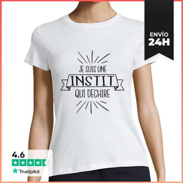 Camiseta Mujer Clásica Soy De Los Que Arrancó Instit LaTostadora