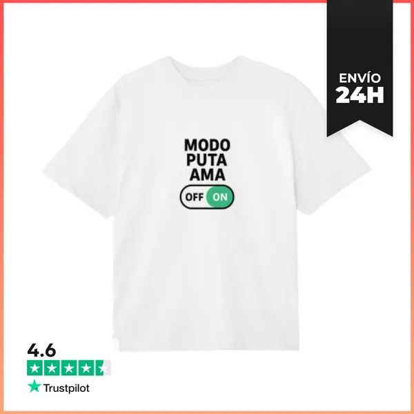 Camiseta Oversize Puta Ama LaTostadora