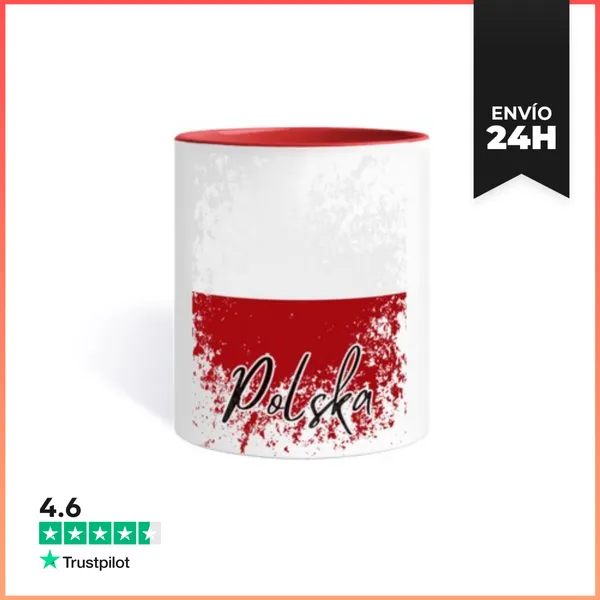 Taza De Colores Polonia Bandera, Orgullo Polaco LaTostadora