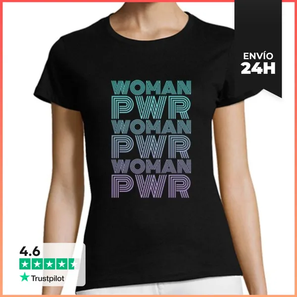 Camiseta Mujer Clásica Woman Power Feminista LaTostadora