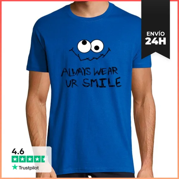 Camiseta Hombre Clásica Monstruo De Las Galletas - Always Wear Ur