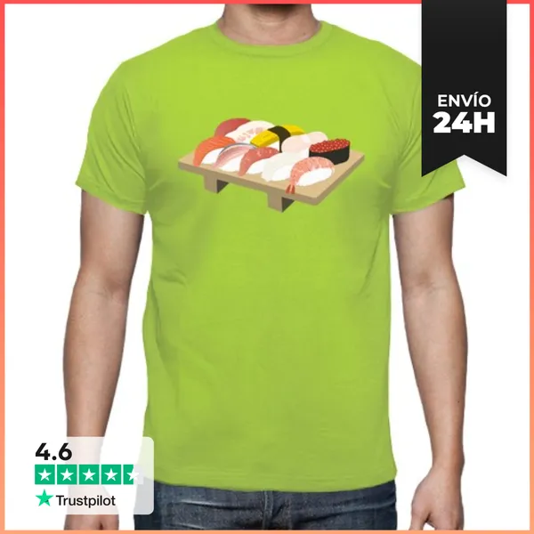 Camiseta Hombre Clásica Sushi LaTostadora