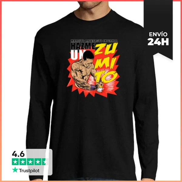 Camiseta Hombre Manga Larga HAZME UN ZUMITO LaTostadora