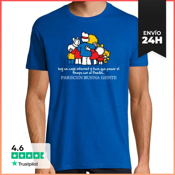 Camiseta Hombre Clásica Hoy Se Cayó Internet LaTostadora
