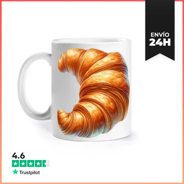 Taza Croissants Consejos Para El Desayuno Francés Taza De Té