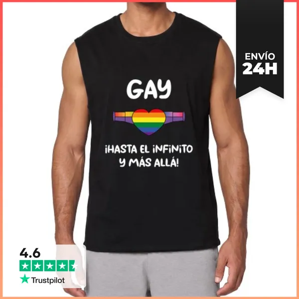 Camiseta Sin Mangas Gay Hasta El Infinito LaTostadora