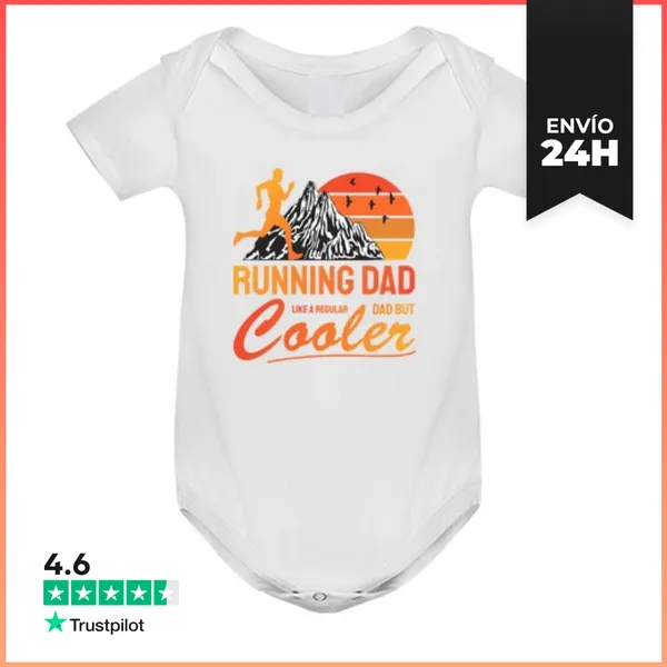 Body Bebé Corriendo Papá Más Fresco Papá Corredor LaTostadora