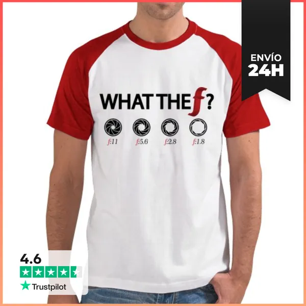 Camiseta Hombre, Estilo Béisbol What The F Kmi LaTostadora