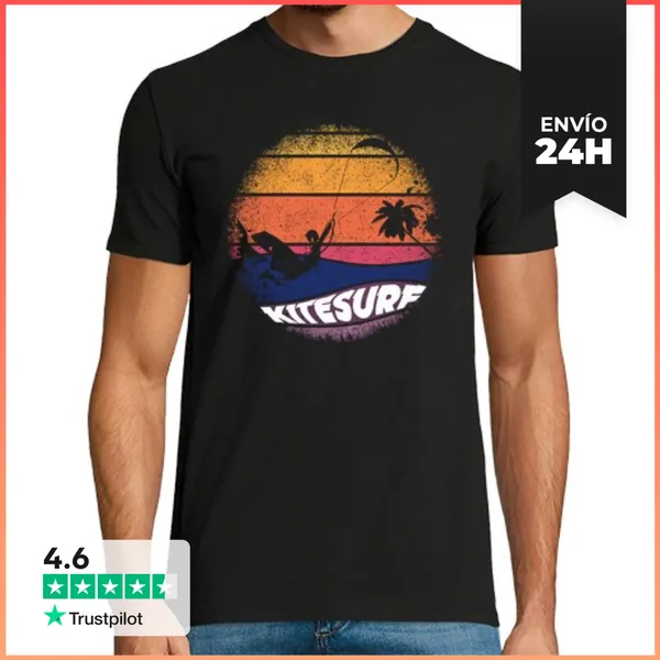 Camiseta Hombre Clásica Kitesurf10 LaTostadora