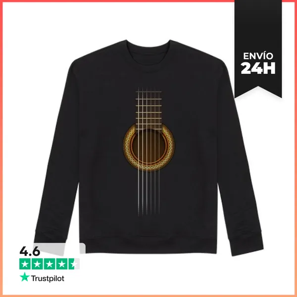 Sudadera Unisex Guitarra Total LaTostadora