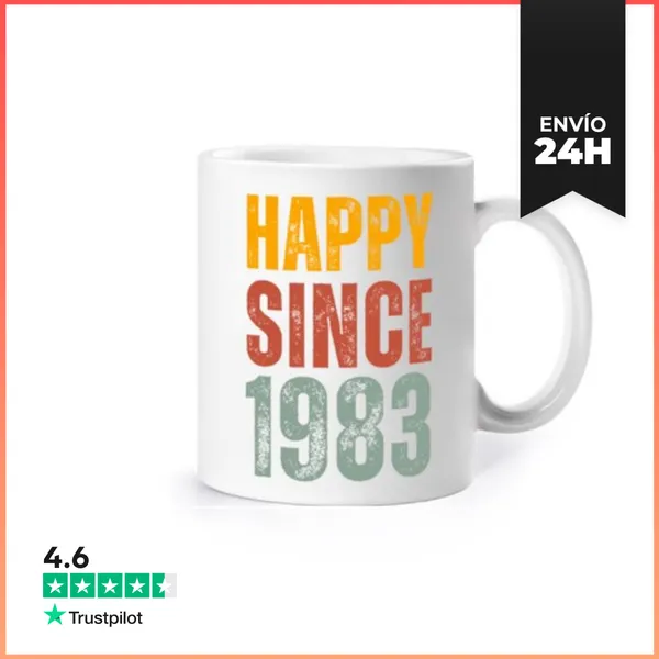 Taza Feliz Desde 1983 Regalo De Cumpleaños V LaTostadora