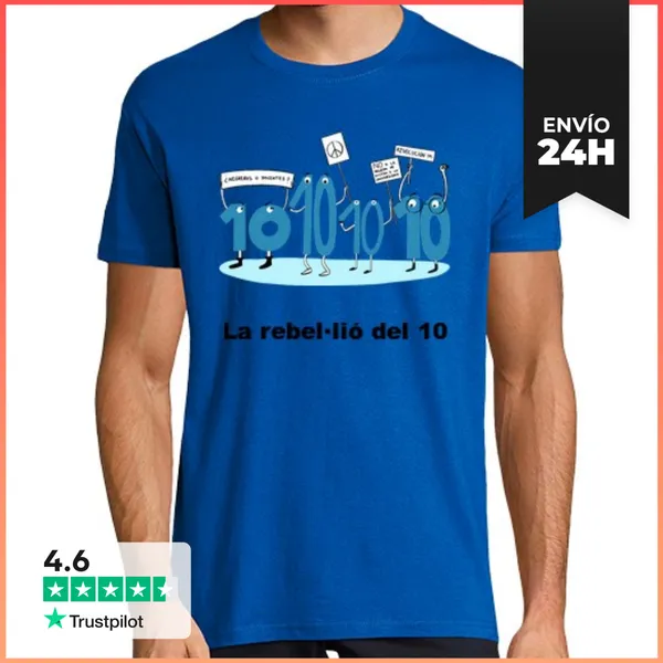 Camiseta Hombre Clásica La Rebel Lió Del 10 LaTostadora