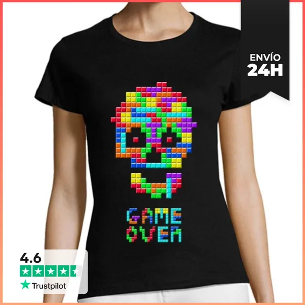 Camiseta Mujer Clásica Tetris LaTostadora