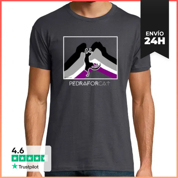 Camiseta Hombre Clásica PedraforAsexual Blanc LaTostadora