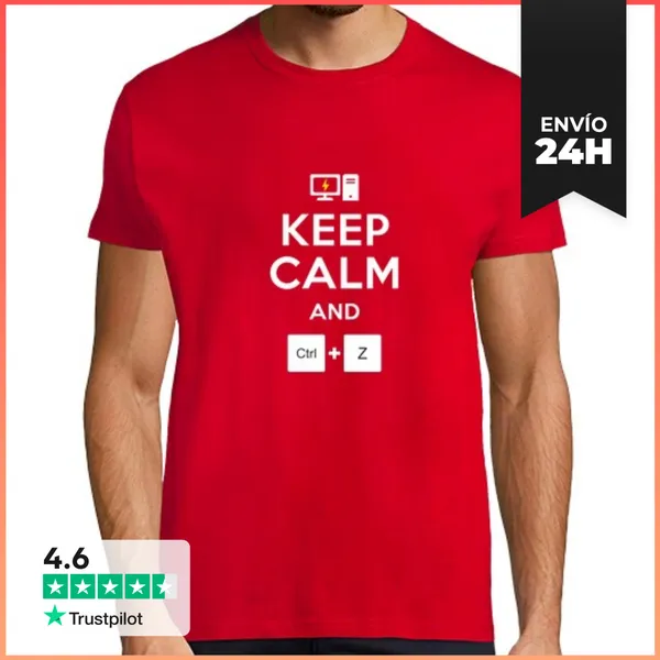Camiseta Hombre Clásica Ctrl Z LaTostadora