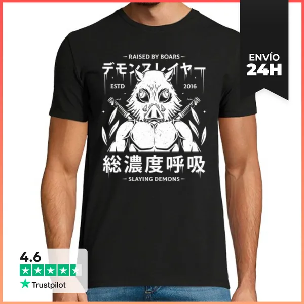 Camiseta Hombre Clásica Raised By Boars LaTostadora