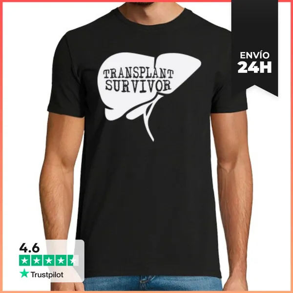 Camiseta Hombre Clásica Receptor De Trasplante De Hígado